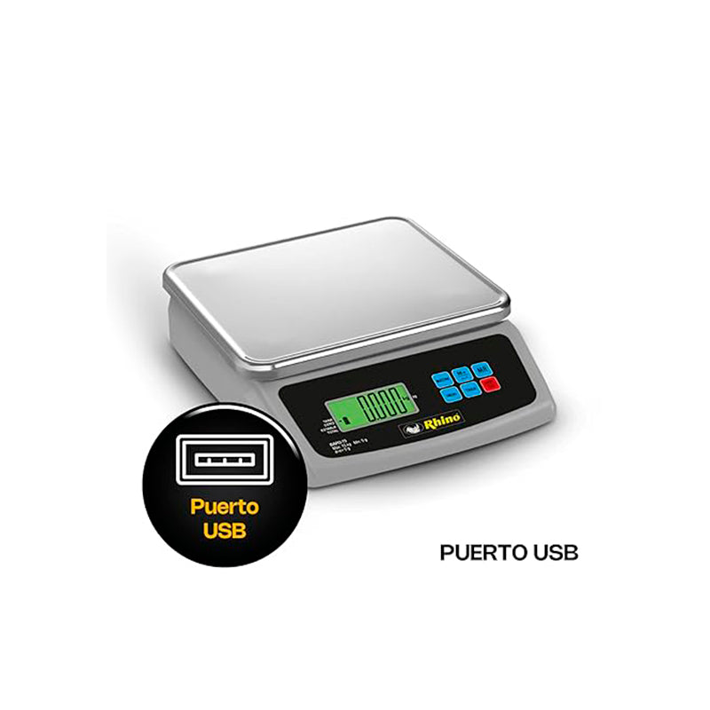 Báscula Digital Porcionadora Para 15kg Rhino Bapo-15