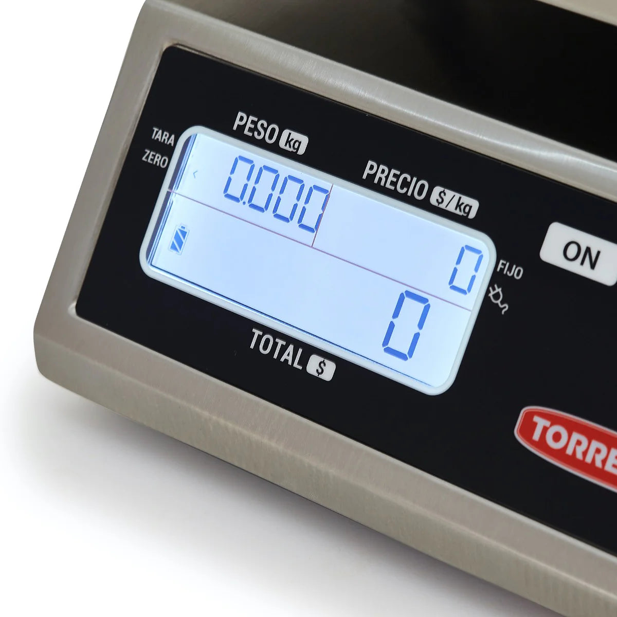 Báscula Digital Torrey MFQ-40 Capacidad de 40 kg Función peso precio y caja registradora Acero Inoxidable