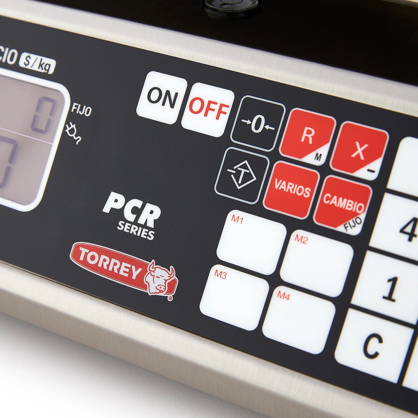 Báscula Digital Torrey Pcr-40 40kg Conexión A Pc Acero Inoxidable Precisión de 5 gramos Batería recargable