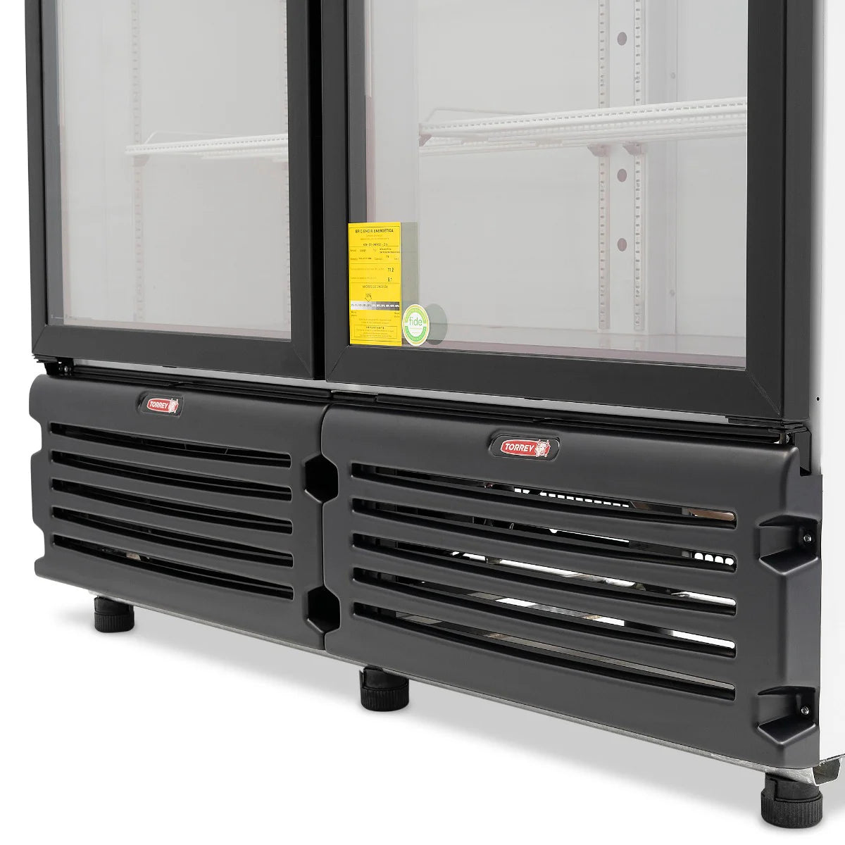 Refrigerador Comercial Vertical 2 puertas Torrey Tvc-26 rango temperatura 2 A 6°c refresquero