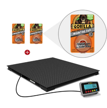 Bascula Plataforma Para 1 T Rhino Plaba-9 de 90x90cm Incluye Modulo Iqy