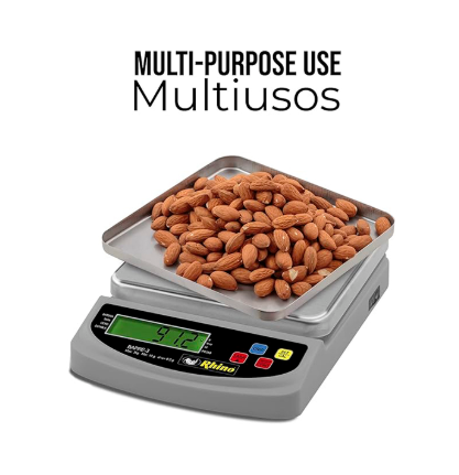 Bascula Digital De Precisión Rhino Bapre3 Capacidad 3kg Precisión 0.2 g
