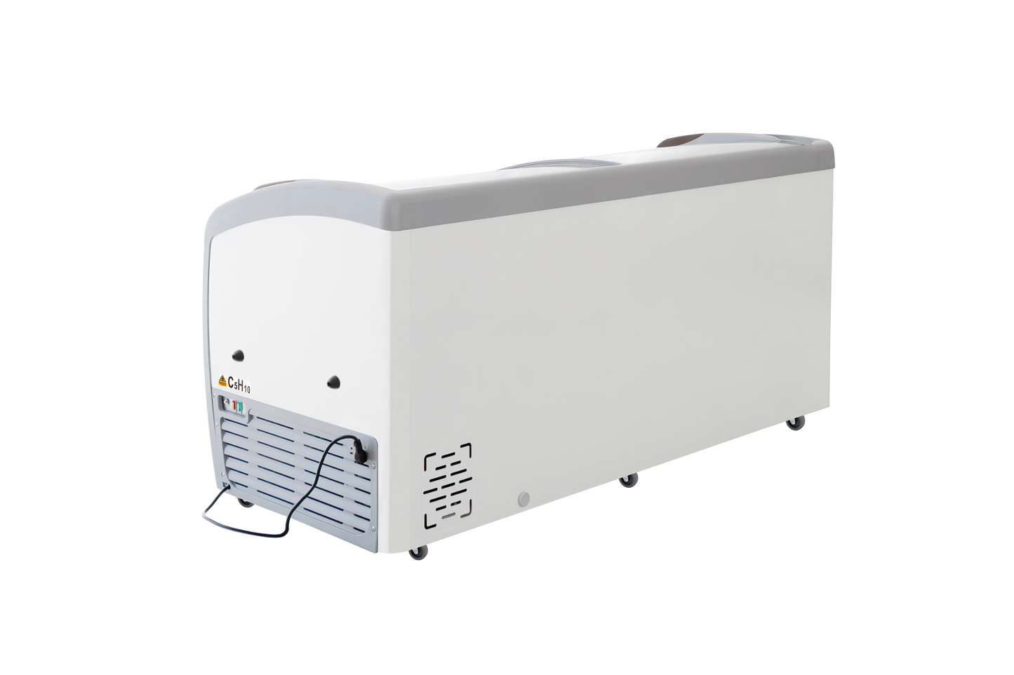 Congelador Paletero tapa cristal curvo CHPC560 IceHaus capacidad de 560 litros