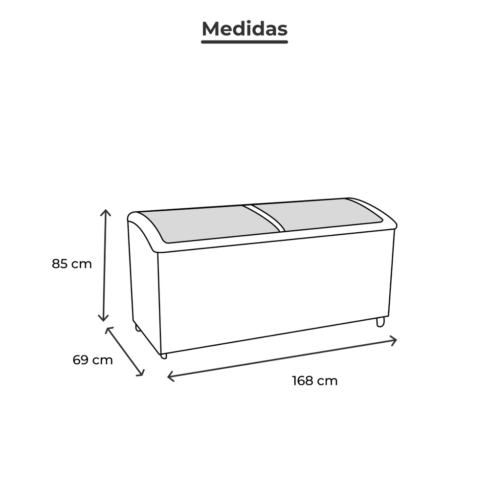Congelador Comercial Paletero Vidrio Curvo Torrey chc-180cr 19 Pies