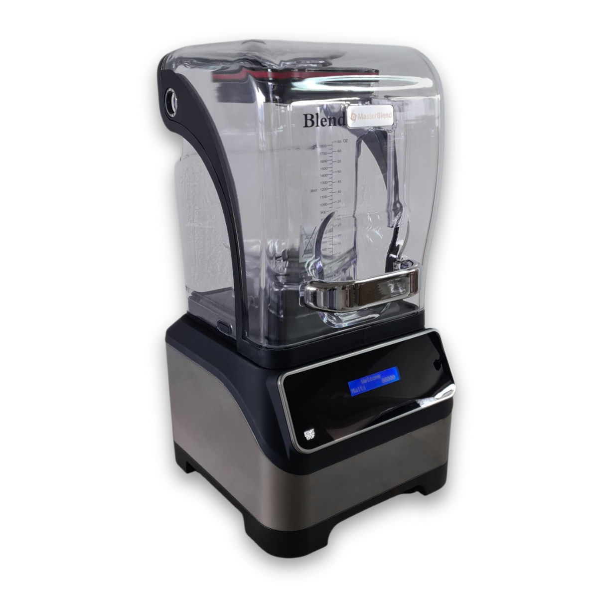 Licuadora Comercial Silenciosa Hielo Masterblend Vaso de 1.8l 2.2hp 100v con cubierta antiruido