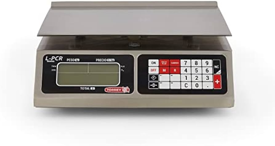 Báscula Digital Torrey Lpcr-20n 20 Kilos plato 30.5x22.5cm División minina 2g (0-8kg). 5g (8-20kg)