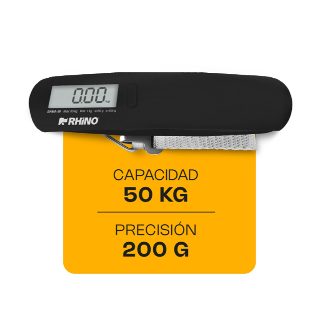 Báscula Para Maleta Viaje 50kg Marca Rhino