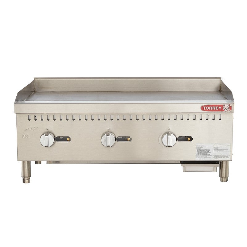 Plancha Industrial a gas 3 quemadores Torrey PLT900G de 90 x 48.2 cm (Largo x ancho)
