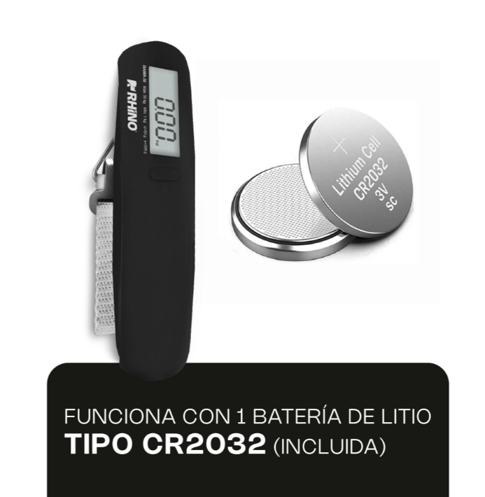 Báscula Para Maleta Viaje 50kg Marca Rhino