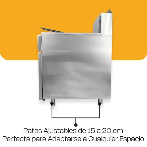 Freidora Rhino 24 Litros a gas LP FREI24LP 3 Quemadores