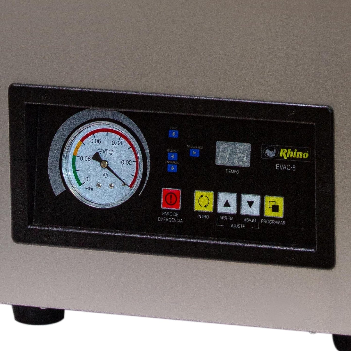 Empacadora Alto Vacío Rhino Evac8 27cm sellado 110v