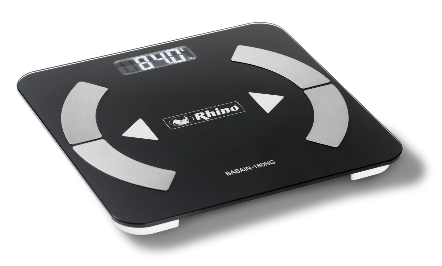 Báscula De Baño Inteligente Rhino BABAIN180 180kg de capacidad Precisión de 100g Bluetooth