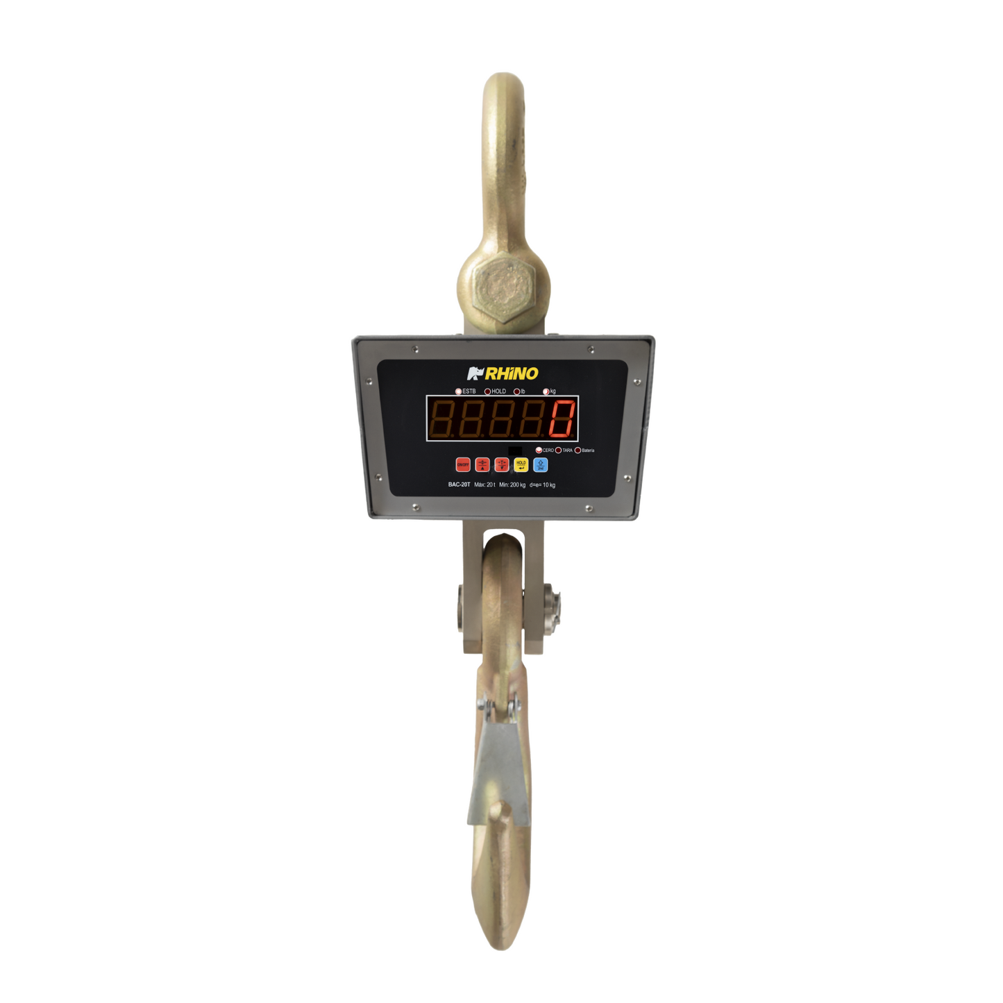 Báscula Electrónica Colgante 20 Toneladas Rhino Bac20t Precision 10 kg