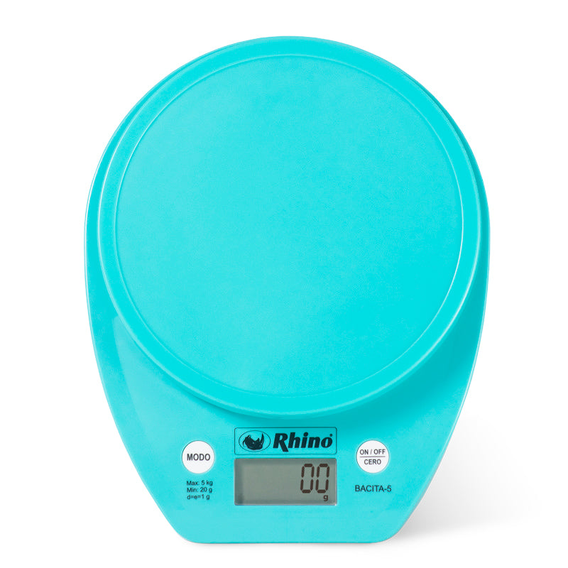 Bascula Digital Rhino para cocina con tazón 5kg/1g Bacita-5