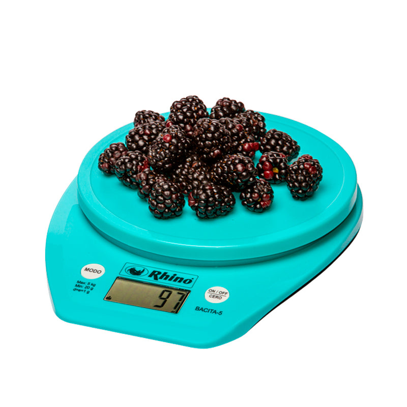 Bascula Digital Rhino para cocina con tazón 5kg/1g Bacita-5