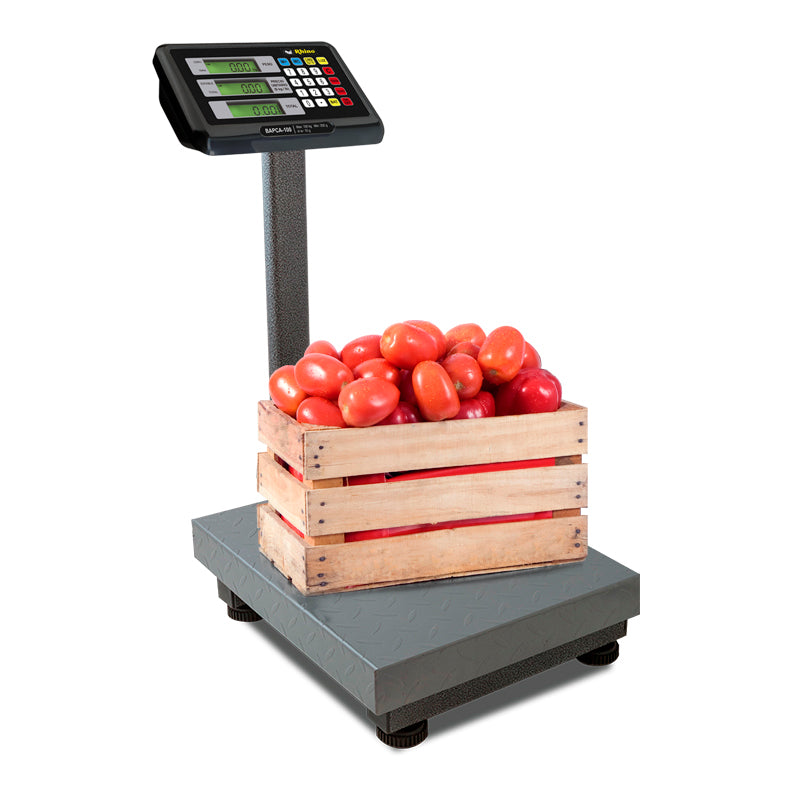 Báscula Plataforma 100kg Rhino Modelo Bapca 100 recargable 100v