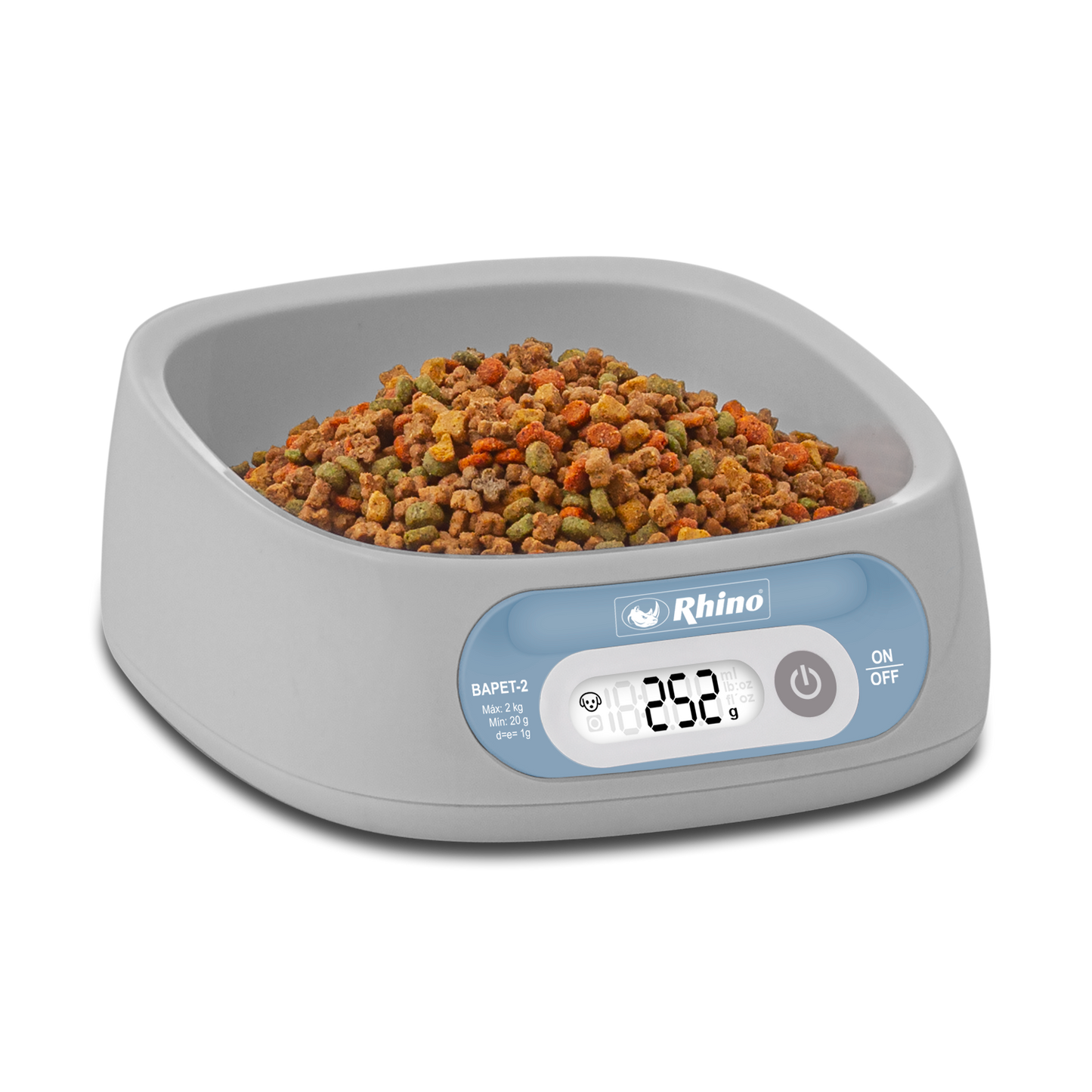Báscula Electrónica Tazón Para Mascotas Bapet2kg / 1 G