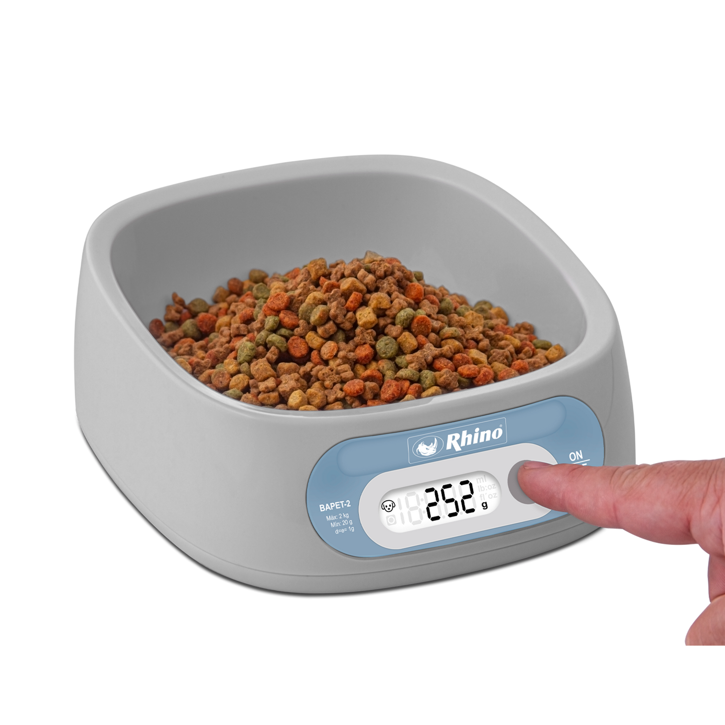 Báscula Electrónica Tazón Para Mascotas Bapet2kg / 1 G