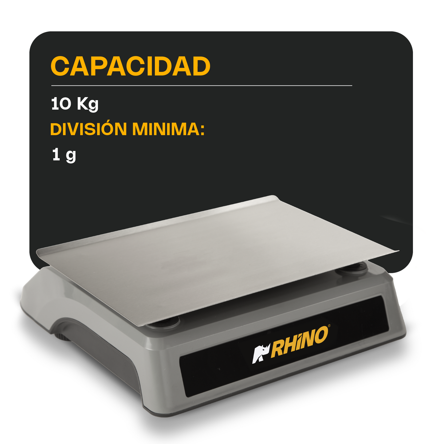 Báscula Electrónica Porcionadora Rhino Bapo10x cálculo de porciones