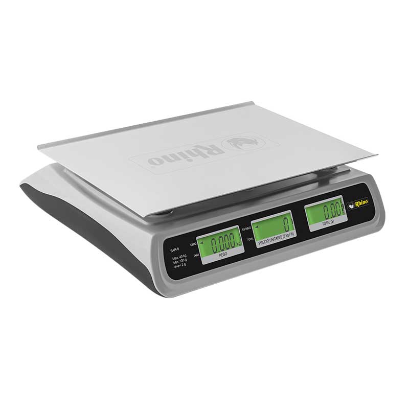 Báscula Electrónica Rhino Bar-6x Conexión Usb capacidad de 20 kg 2 gramos precisión