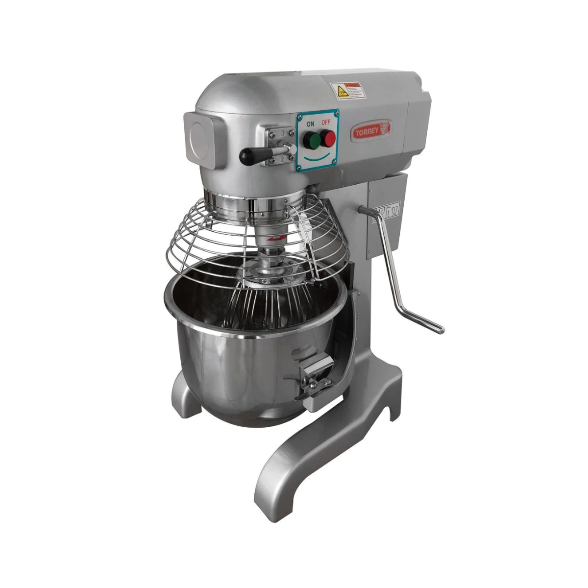 Batidora Eléctrica Comercial Torrey BTO-20 Capacidad de 20L 6kg Amasado Potencia de 1100W 3 Velocidades
