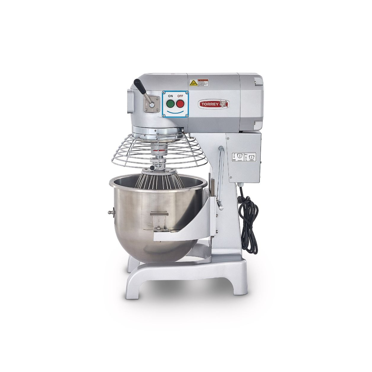 Batidora Eléctrica Comercial Torrey BTO-20 Capacidad de 20L 6kg Amasado Potencia de 1100W 3 Velocidades