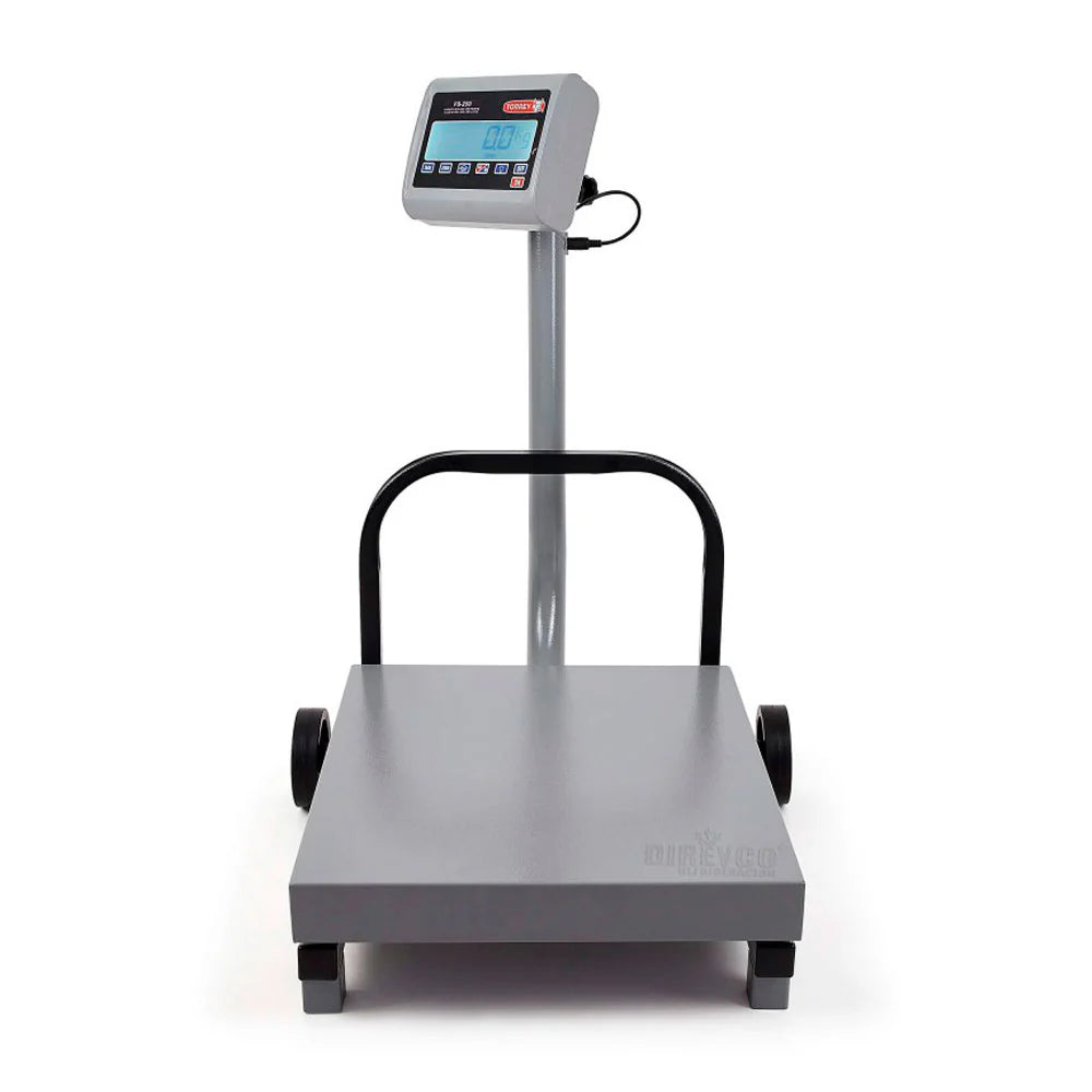 Báscula Digital Plataforma/Recibo Torrey Fs500 capacitad de 500kg Precisión de 50g Conexion a PC Batería recargable