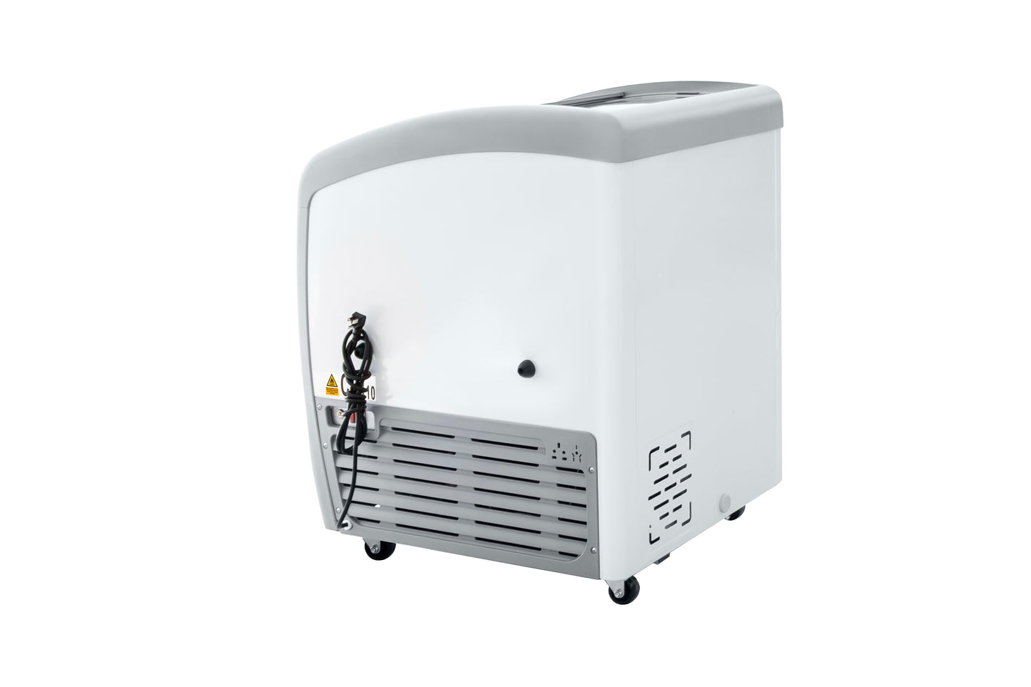 Congelador Paletero tapa cristal curvo IceHaus CHPC160 capacidad de 160 litros