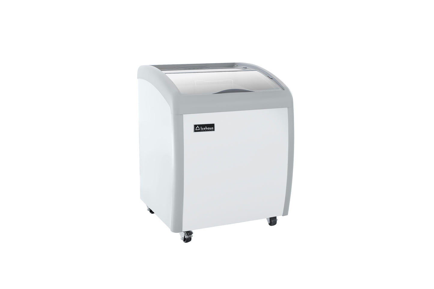 Congelador Paletero tapa cristal curvo IceHaus CHPC160 capacidad de 160 litros
