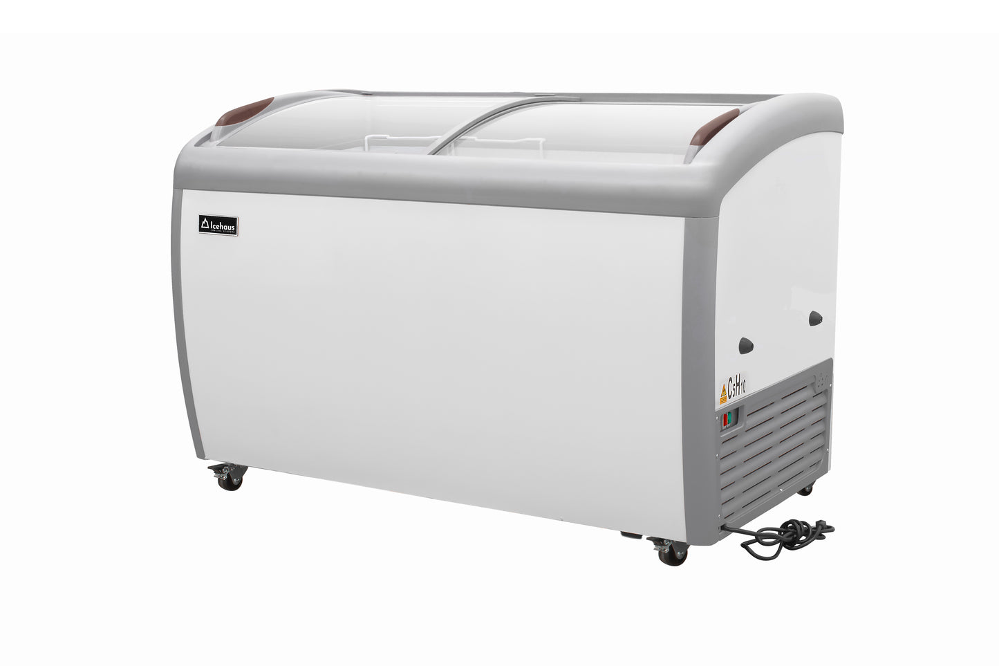 Congelador Paletero tapa cristal curvo CHPC360 IceHaus capacidad de 360 litros