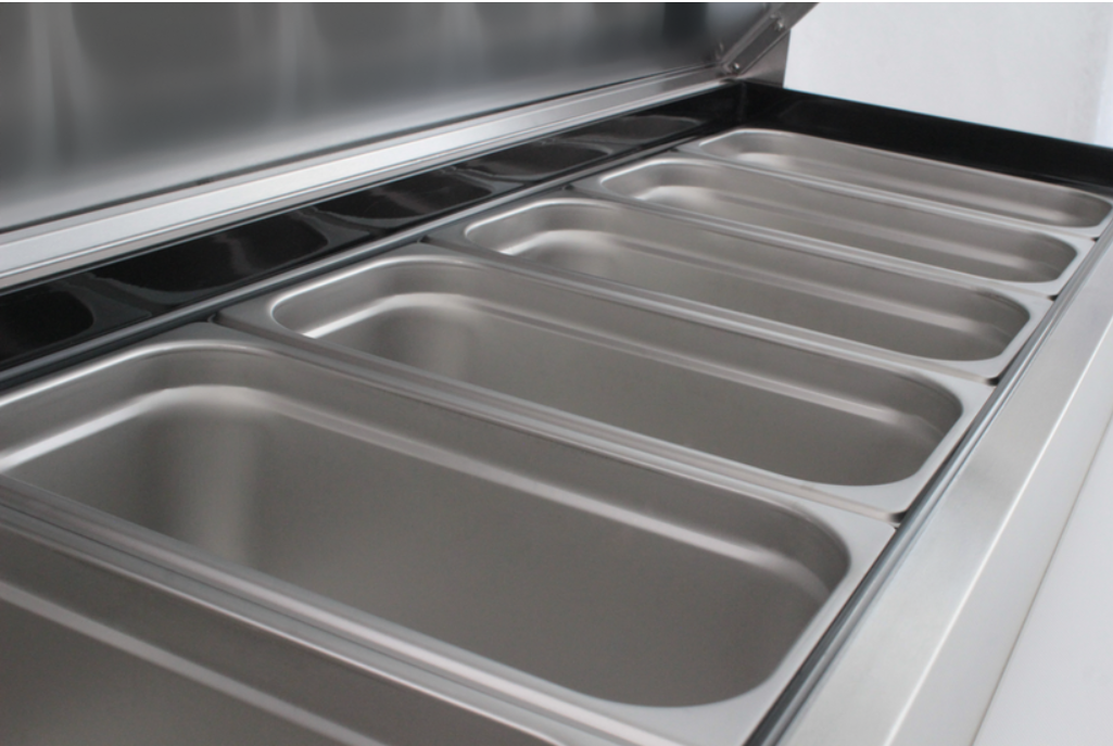 Mesa Preparacion Refrigerada Ensalada ME1PSS01 Icehaus 0.70cm frente 0 A 4 °C