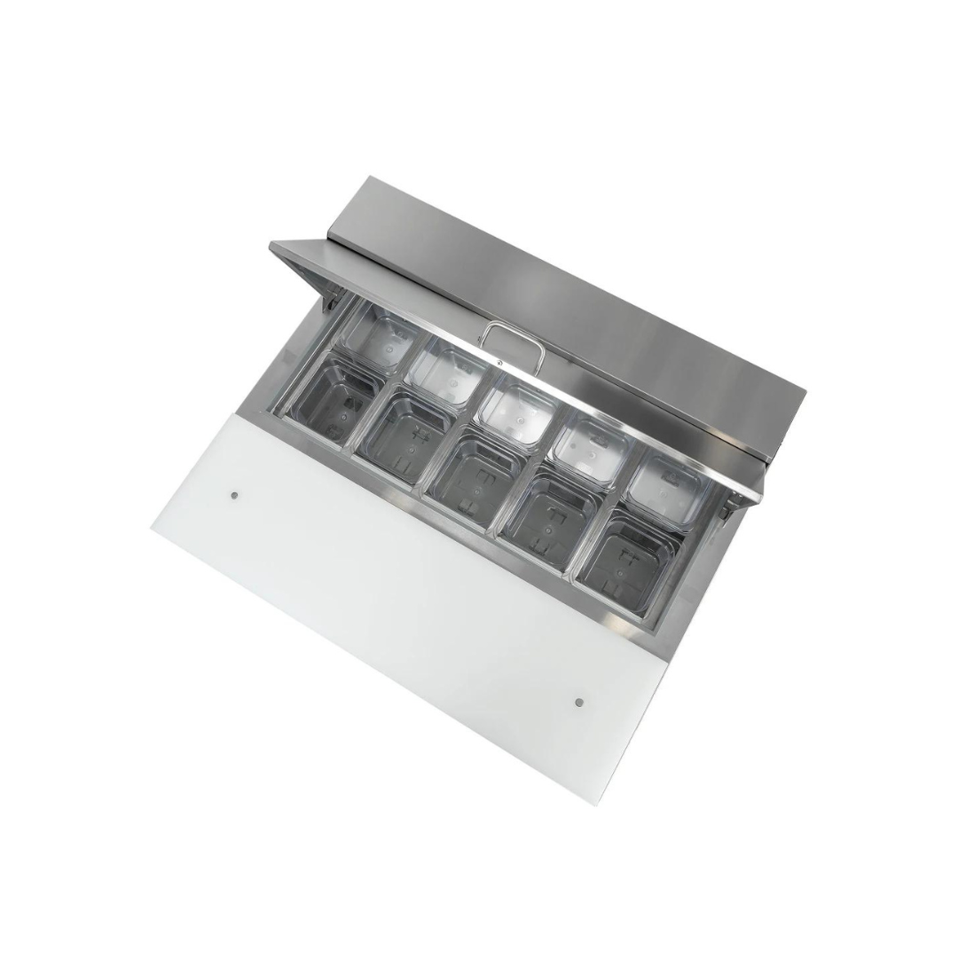 Mesa Preparacion Refrigerada Ensalada Icehaus ME2PSS03 0.92cm frente 0 A 4 °C