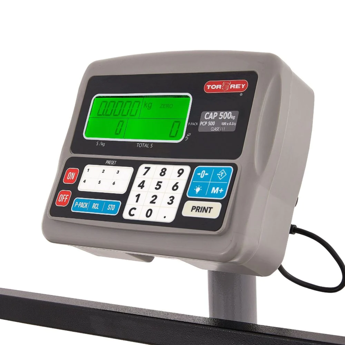 Báscula Digital de Recibo Torrey Pcp-500 capacidad de 500 Kg Precisión 100 gramos
