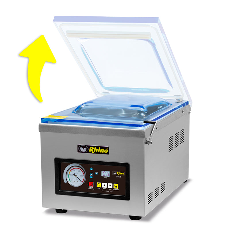 Empacadora Alto Vacío Rhino Evac8 27cm sellado 110v
