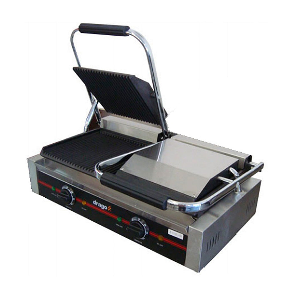 Paninera Asador Eléctrico Doble Drago GH813 3300W 110V
