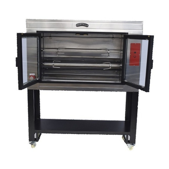 Rosticero Comercial Hoffman 27 pollos gas Lp Acero Inoxidable