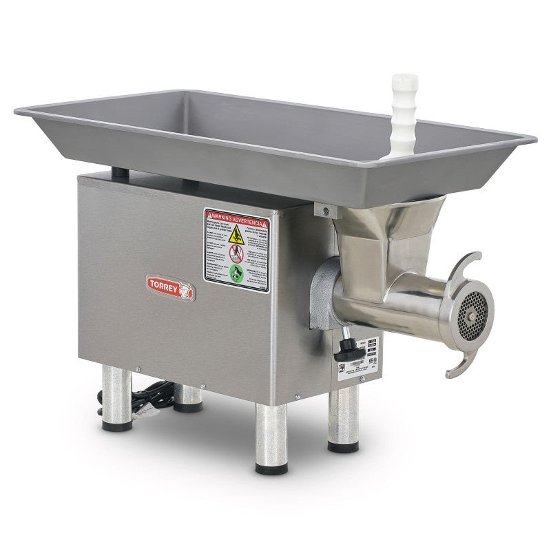 Molino para Carne Torrey M-22-RSS-2 2HP Cabezal Acero Inoxidable