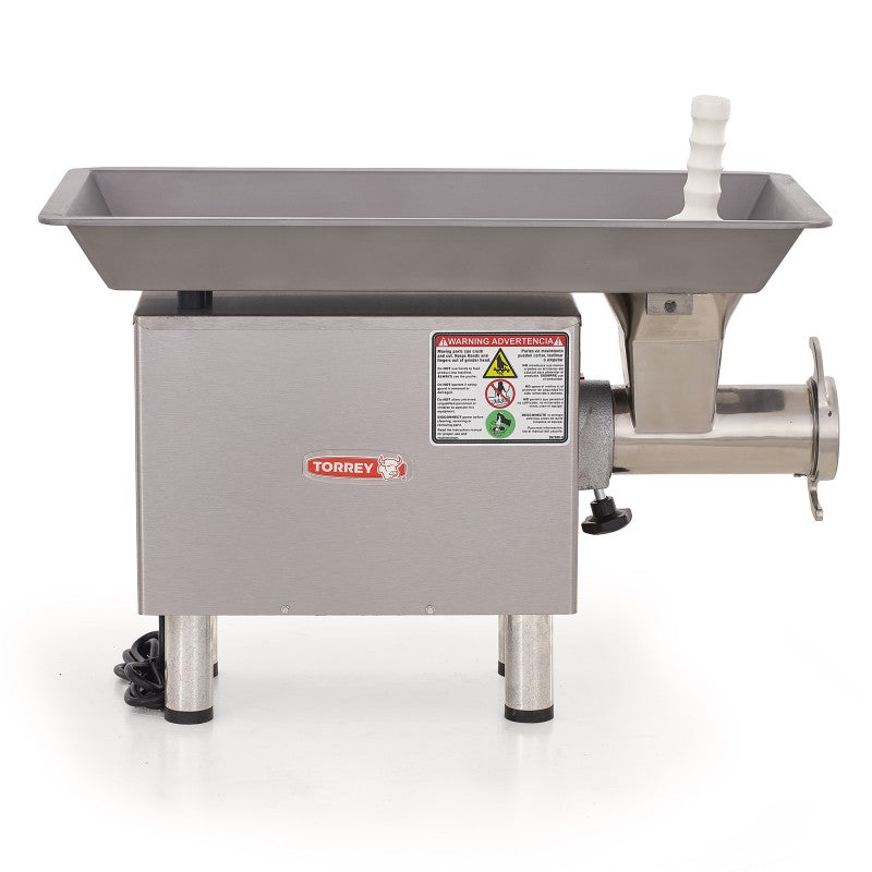 Molino para Carne Torrey M-22-RSS-2 2HP Cabezal Acero Inoxidable