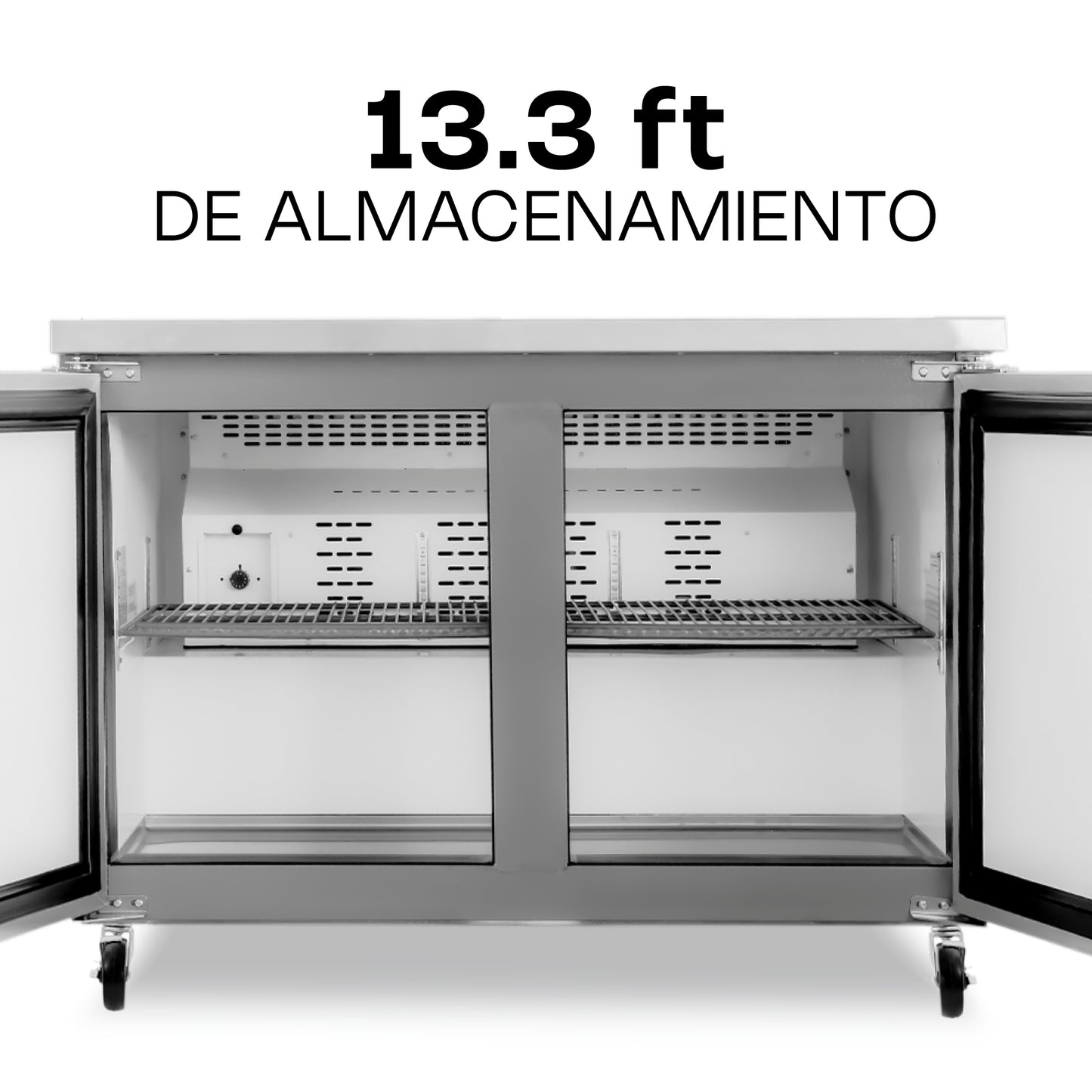 Mesa Refrigerada Bajo Barra Rhino Merbaj48 1/4hp 0 A 4°c