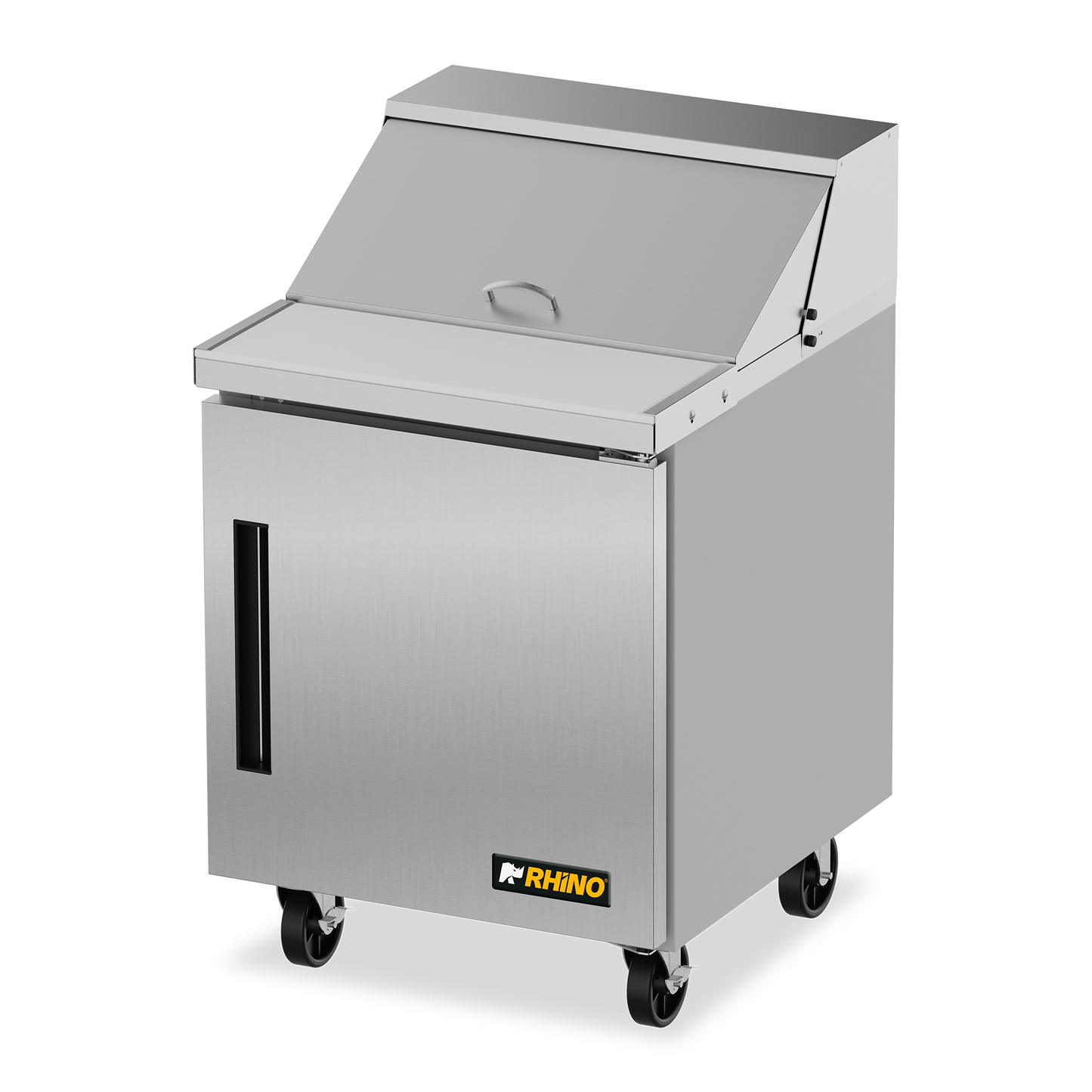 Mesa Refrigerada Comercial para Preparación Rhino Mersal27 6.9pies 8 Insertos Rango Temp. 0 a 4 grados