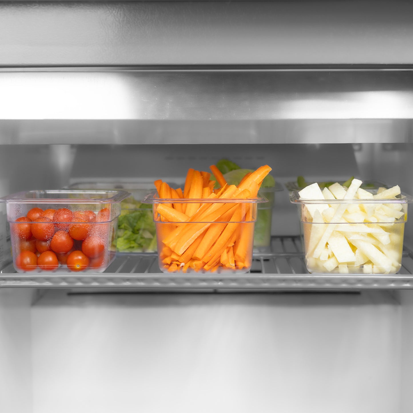 Mesa Refrigerada Comercial para Preparación Rhino Mersal27 6.9pies 8 Insertos Rango Temp. 0 a 4 grados