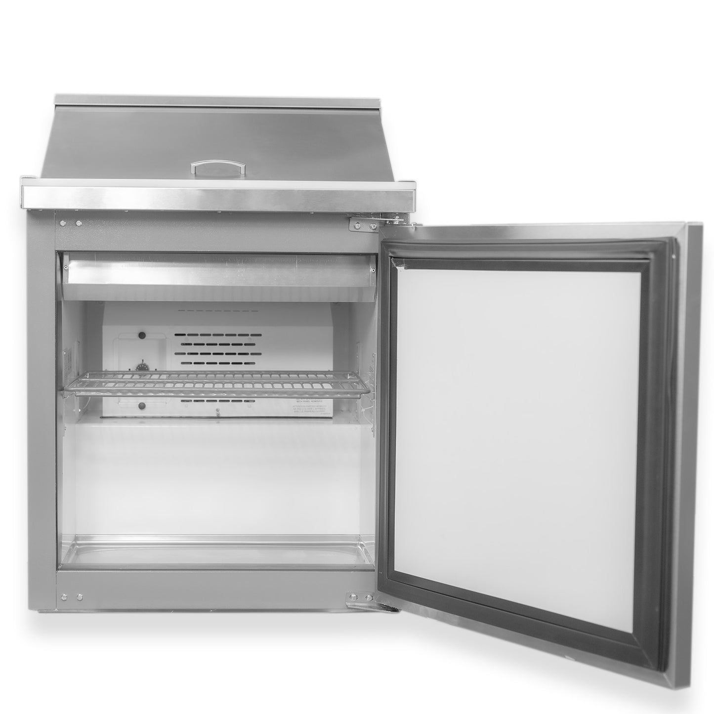Mesa Refrigerada Comercial para Preparación Rhino Mersal27 6.9pies 8 Insertos Rango Temp. 0 a 4 grados