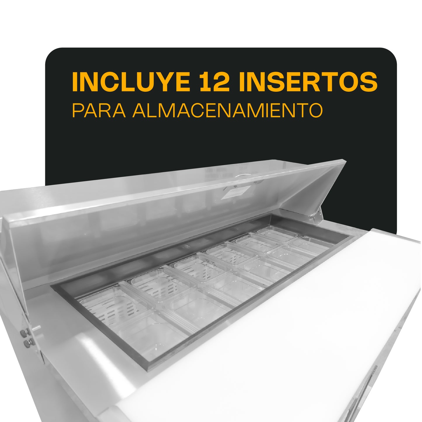 Mesa Refrigerada De Preparación Rhino Mersal48 13.3ft Rango Temp 0 a 4°C