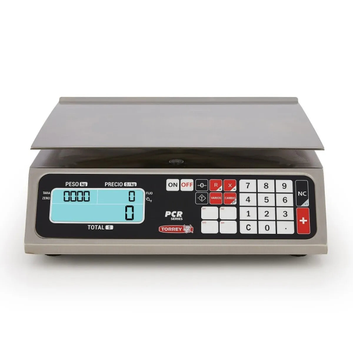Báscula Digital Torrey Pcr-40 40kg Conexión A Pc Acero Inoxidable Precisión de 5 gramos Batería recargable