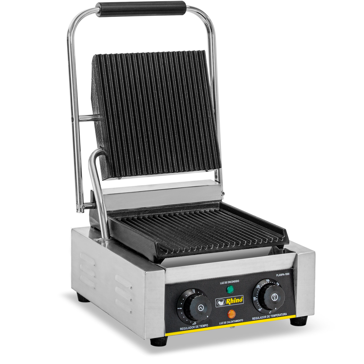 Plancha Panini Marca Rhino Planpa 1800W electrica