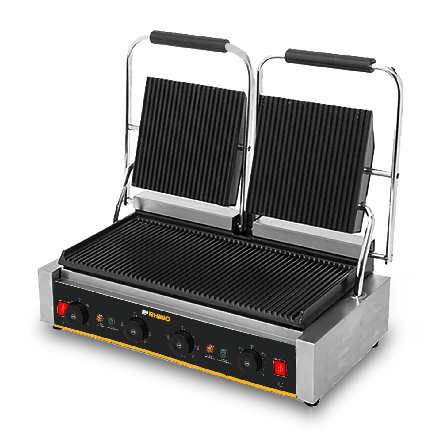 Plancha Panini Comercial Rhino Doble Parilla Planpa-3600w