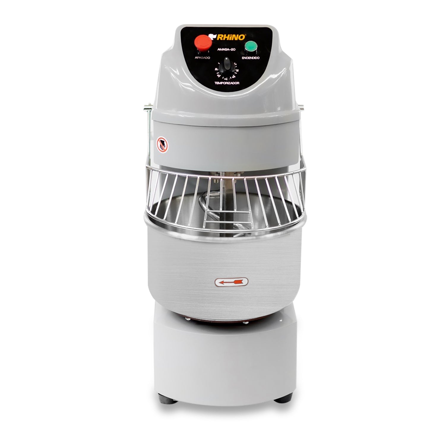 Amasadora Comercial Rhino Amasa20 Capacidad de 20 L o 12 kg de masa preparada