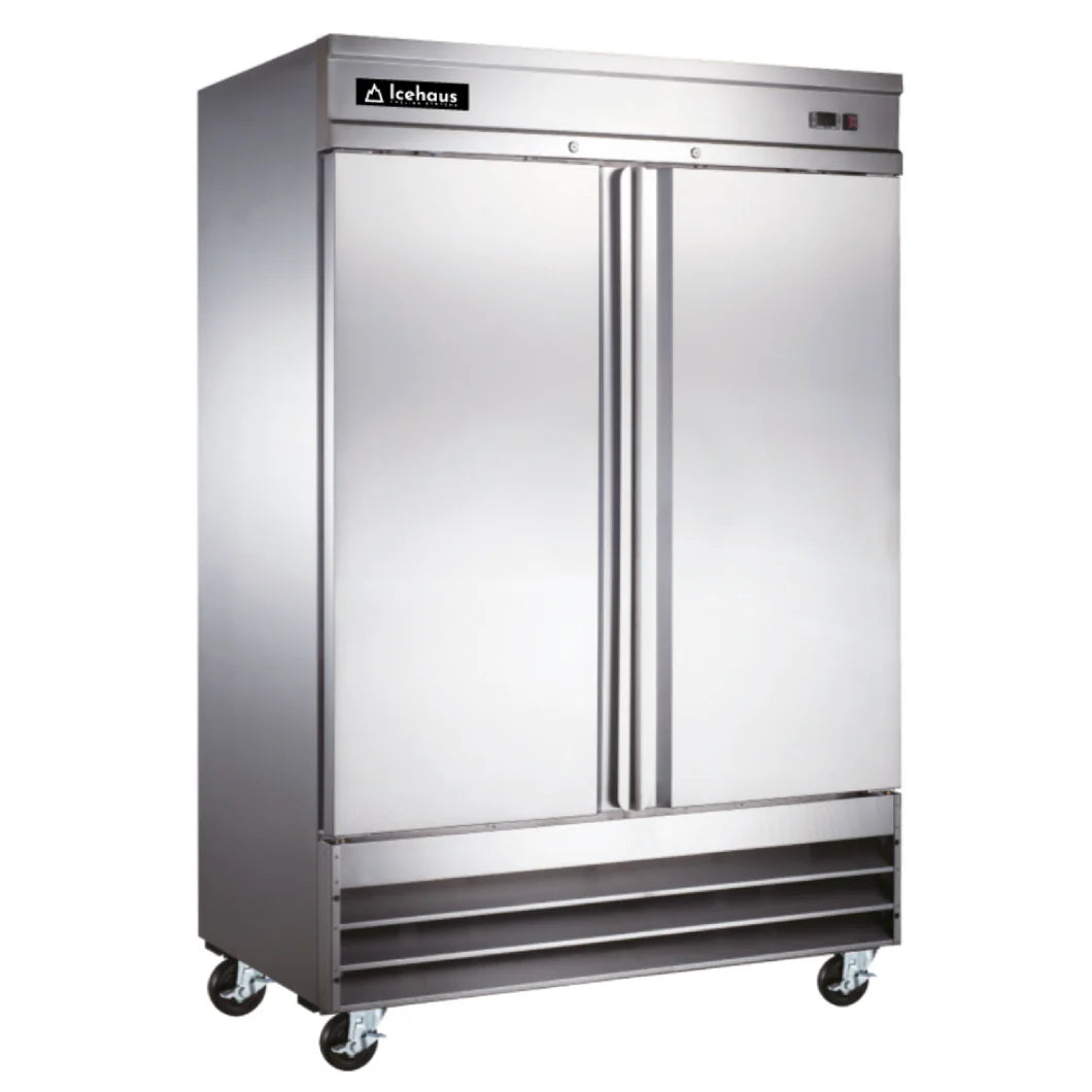 Refrigerador Comercial 2 puertas acero inoxidable RV2PSSS01 Icehaus 42 pies 110V 0° a 4°C