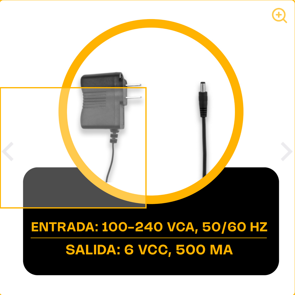 Adaptador de corriente Rhino Adapta01 Cargador 6 Vcc / 500 mA