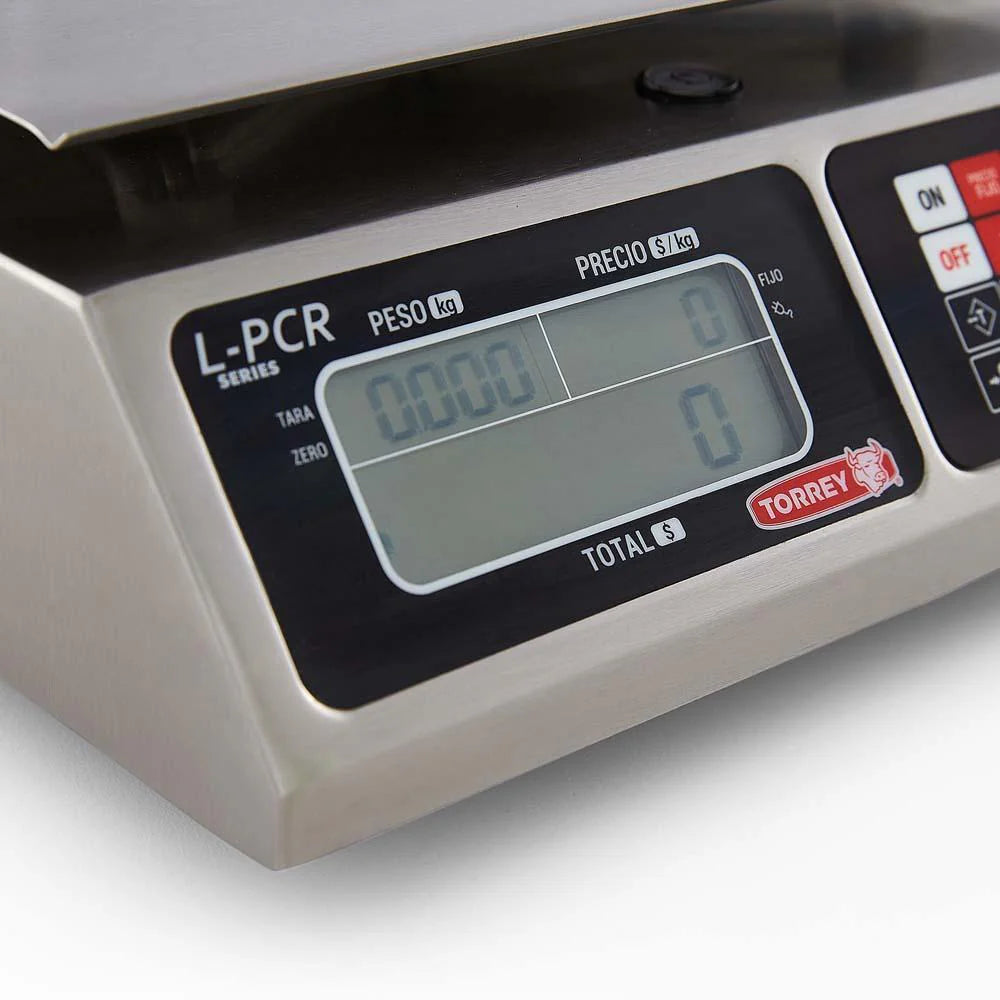Báscula Digital Torrey Lpcr-20n 20 Kilos plato 30.5x22.5cm División minina 2g (0-8kg). 5g (8-20kg)